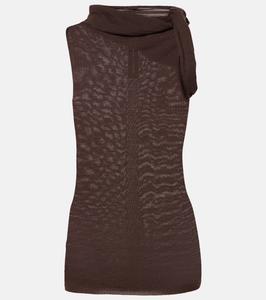 Шерстяной топ Rick Owens, Mahogany