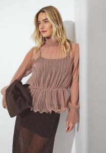 Блуза NA-KD Blouse, Dusty Pink/Pink