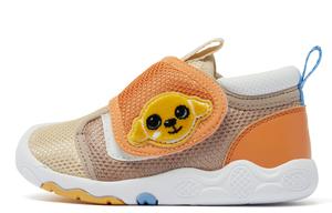 Детские нескользящие противоударные полувысокие ботинки для малышей sandalwood/birch wood QIAODAN, хаки