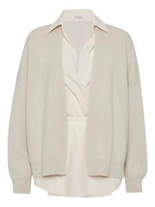 Brunello Cucinelli кашемировый кардиган, нейтральный