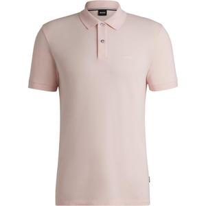 Хлопковая поло Boss HUGO BOSS, светло-розовый