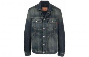 DIESEL Джинсовая куртка унисекс синяя, Blue