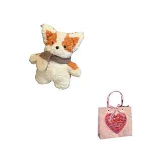 Мягкая игрушка шотландский терьер 35 см высота AZLCL, оранжевый