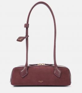 Le Teckel Small кожаная сумка через плечо Alaïa, Rouge Grenat