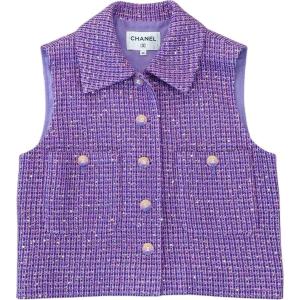 Женская жилетка CHANEL, фиолетовый