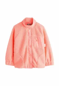 Флисовая куртка прямого кроя на пуговицах Next, Coral Orange