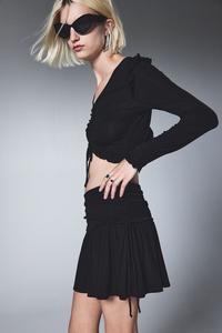 Юбка из джерси с кулиской H&M, черный