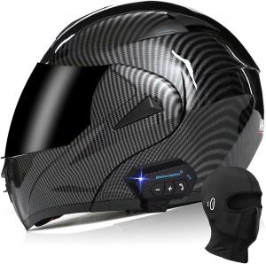 Шлем модульный Guenzo с узором, черный