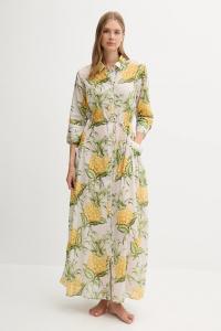 Хлопковое пляжное платье Farm Rio, желтый