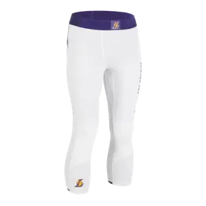 Мужские/женские баскетбольные леггинсы Tarmak 500 NBA Лос-Анджелес Лейкерс белые
