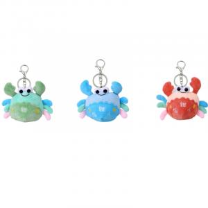 Очаровательный краб с клешней гонится за звездой маленькая крабовая кукла плюшевый кулон 8 см высотой Handsome, красный