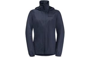 Куртка ветровка влагостойкая Jack Wolfskin женская Европейская версия, графитово-синий/1388