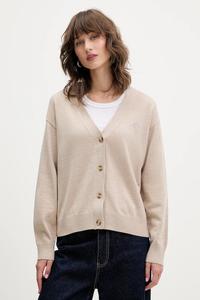 Кардиган из смесовой шерсти Guess Jeans, бежевый