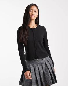 Потертый трикотажный лонгслив с длинными рукавами на пуговицах черного цвета