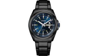 CITIZEN Часы Ecology Drive Collection Solar Quartz Movement Stainless Steel Strap Watch Men's Watch Blue Dial AW0024 58L