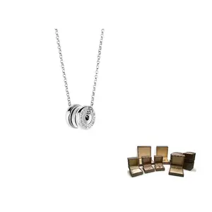 BVLGARI Ожерелье из белого золота 18 карат B.Zero1 унисекс