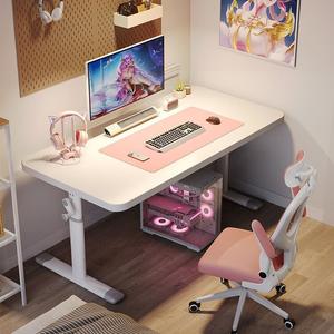 Письменный стол Jieke с регулируемой высотой, 80 см, [Shake-Up Cream White], ручной подъемник, полка, для детей и студентов