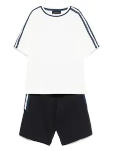 Спортивный костюм с логотипом Emporio Armani Kids, белый