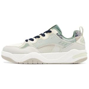 QIAODAN Износостойкие и легкие низкие кроссовки для скейтбординга мужские, белые и зеленые