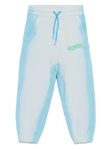 Спортивные брюки с принтом MSGM Kids, синий