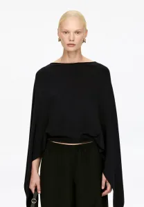 Накидка с вырезом-лодочкой Arket, Black