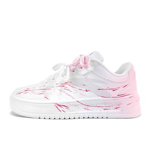 расслабленные нескользящие устойчивые к истиранию низкие кроссовки для скейтбординга women's ANTA, розовый