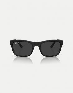 Солнцезащитные очки Ray-Ban Rb4428 с квадратными поляризованными линзами черного цвета