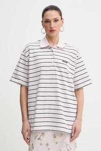 Хлопковое поло Rotate, фиолетовый