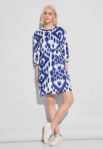 Платье-туника STREET ONE, лен, цвет Deep Water Blue