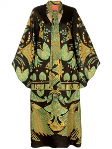 Шелковое платье миди Magnifico La DoubleJ, черный