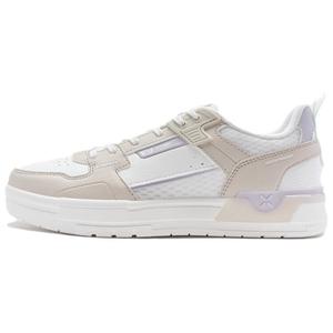 Кроссовки XTEP Skateboarding Shoes Women's Low-top Beige/Purple, фиолетовый