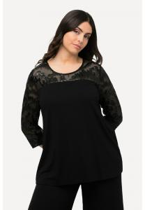 Топ с длинными рукавами Ulla Popken, черный