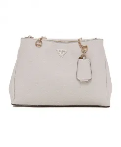 Стильная сумка среднего размера с металлическими ножками. Guess, бежевый