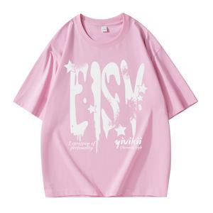 Футболка унисекс YIVIKII, розовый