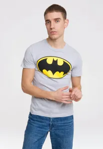 LOGOSHIRT Футболка "BATMAN - LOGO" с крутым Logoshirtом супергероя, серый