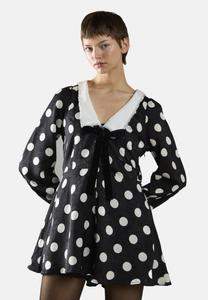Комбинезон Glamorous LARGE SPOT LONG SLEEVE, Black Large Spot/Black