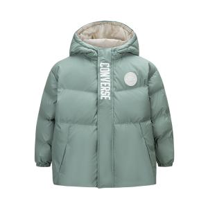 Пуховик pea green для подростков Converse, зеленый