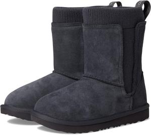 Ботинки UGG Kids Classic II Stretch Cuff, цвет Obsidian