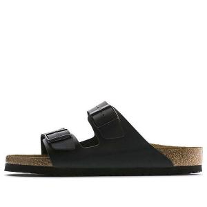 Тапочки arizona birko-flor narrow fit 'black' Birkenstock, черный