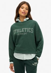 Толстовка Superdry & Co ATHLETIC ESSENTIALS CREW, Enamel Green/Green