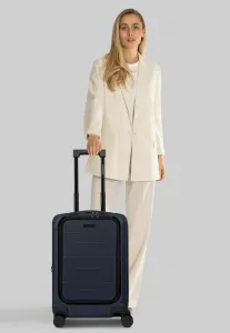 London laptopfach mit dehnfalte wheeled suitcase Police, Dark Navy