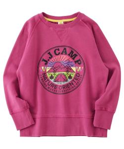 Детская толстовка JJ CAMP/(K), 100% хлопок, свободный крой, JJ CAMP, цвет Ume