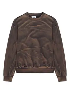 Свитшот с тай-дай принтом Gcds, серый