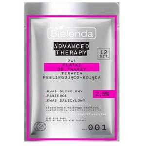 Подушечки для лица Advanced Therapy 2in1 пилинг и успокаивающая терапия Bielenda
