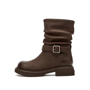 DAPHNE Черно-коричневые женские ботильоны коричневые, цвет Brown