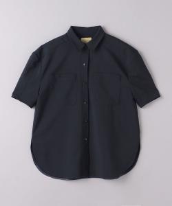 Рубашка с двойным карманом на плечах United Arrows, цвет Navy