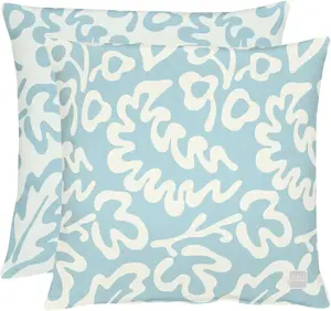 Декоративная подушка APELT "3971", двусторонний чехол без наполнения, 1 шт 46х46 см, синий