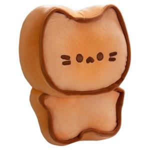 Плюшевая кукла в виде милого кота в полоску Cartoon Cute Butter Cookie Cat, высота 23см/50см DUOMIAOYOU