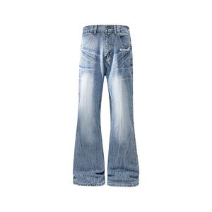 VanCamel Джинсы мужские синие умеренно расклешенные