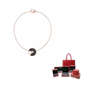 Cartier Браслет из розового золота 18 карат с ониксом и бриллиантами